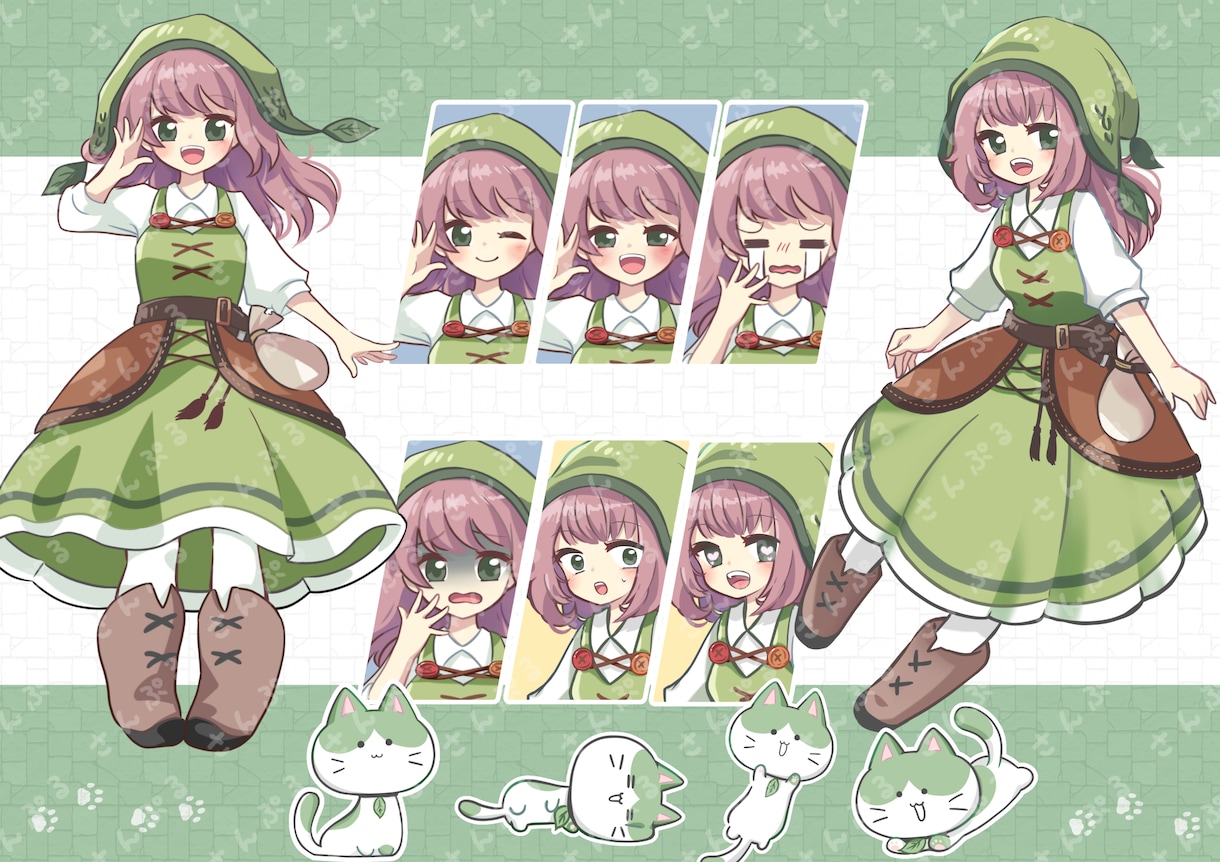 全身立ち絵描きます サムネ等の差し込み、会話の立ち絵等 イメージ3