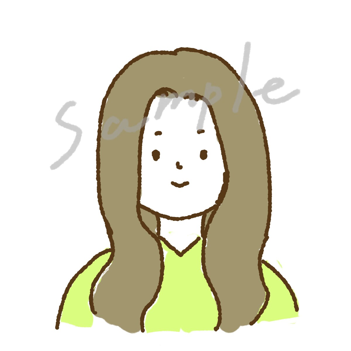 ゆるい似顔絵アイコン描きます SNSや名刺の使用にぴったり。商用利用可能◎ イメージ4