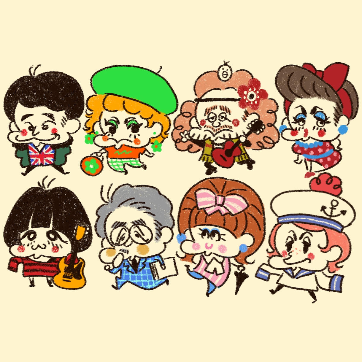 ゆるかわいい似顔絵描きます SNSアイコン等に!!ゆるかわいい似顔絵②2頭身全身!! イメージ2