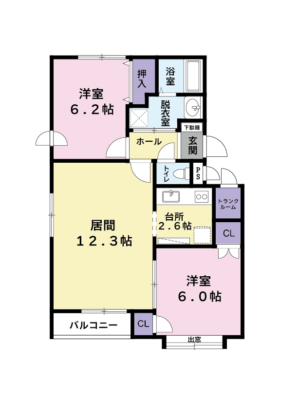 不動産間取図、イラレでキレイにトレースします 不動産広告や物件入稿などの間取図、平面図をイラレでトレース イメージ3