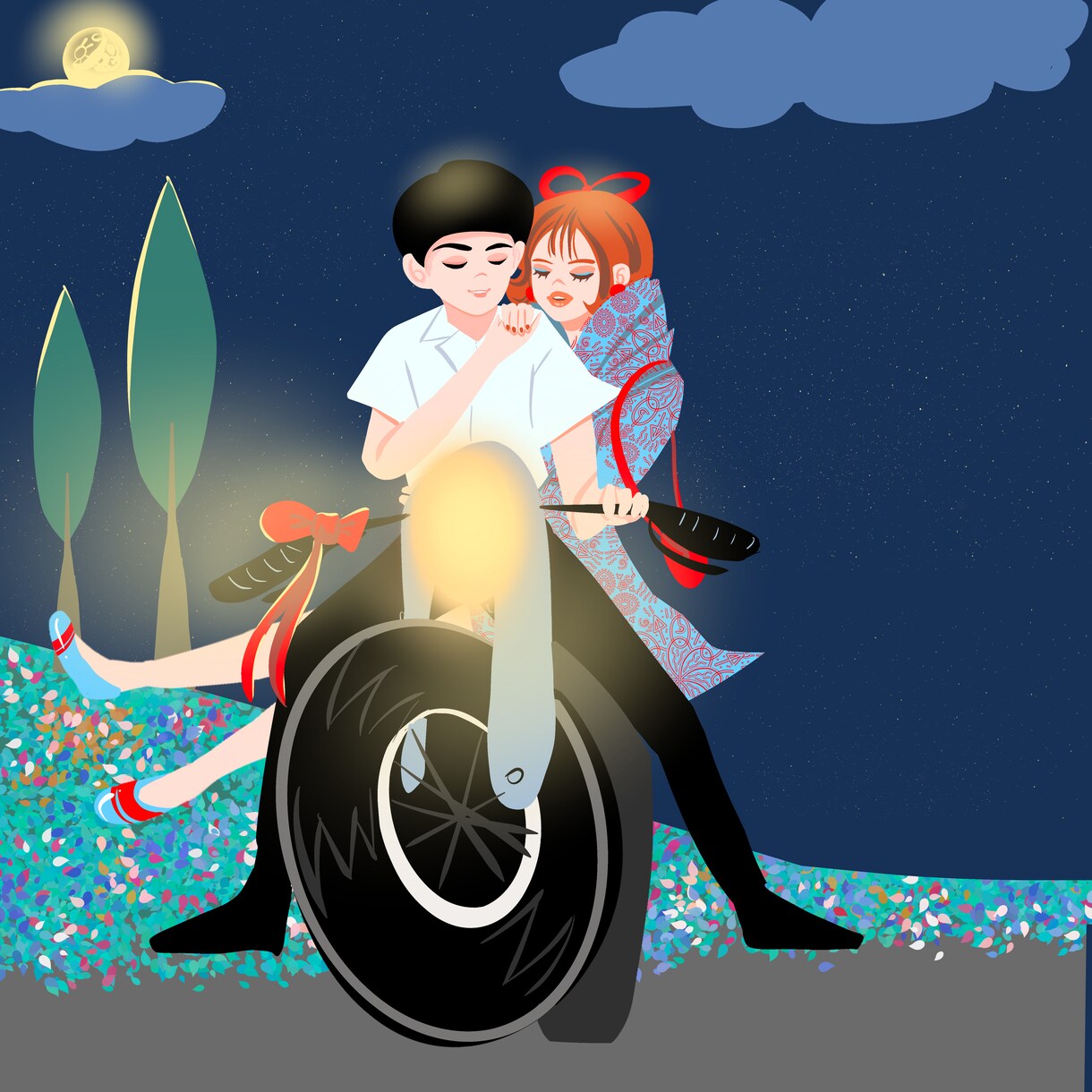 シンプルでレトロヴィンテージなイラストを描きます 色褪せない60年代っぽいおしゃれなイラスト、お任せください。 イメージ6