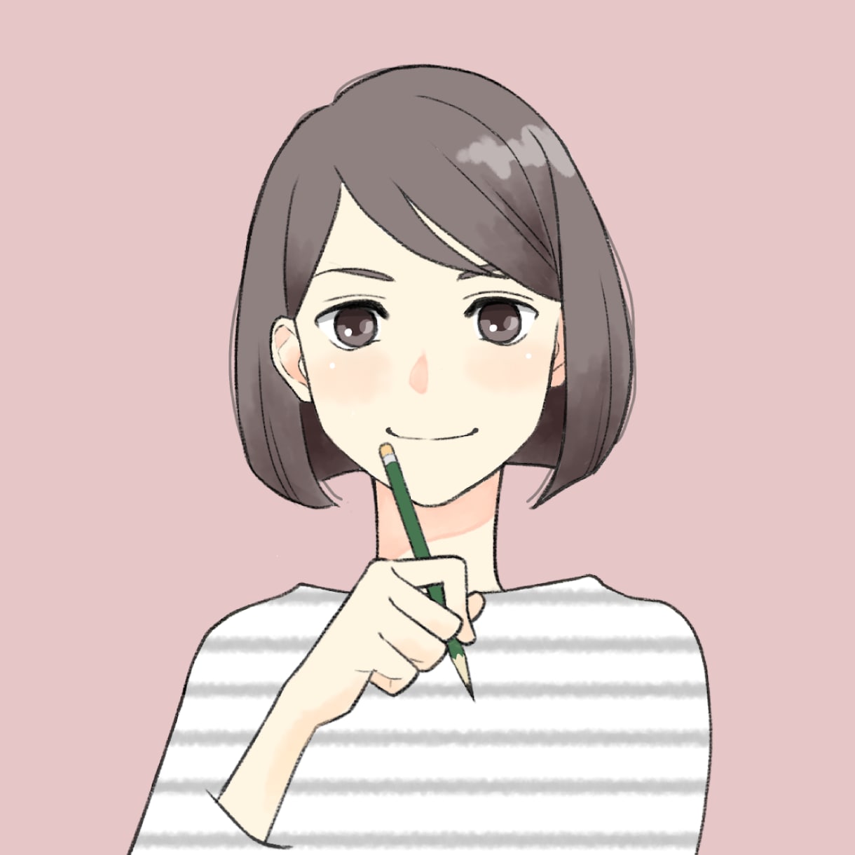 やさしい雰囲気のSNSアイコン描きます SNSをオシャレにしたいあなたをお手伝いします☆ イメージ4
