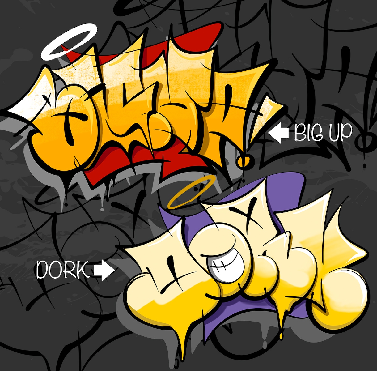 グラフィティー"スローアップ"のデザイン描きます HIPHOP・Graffitiデザインをお求めの方へお勧め! イメージ1