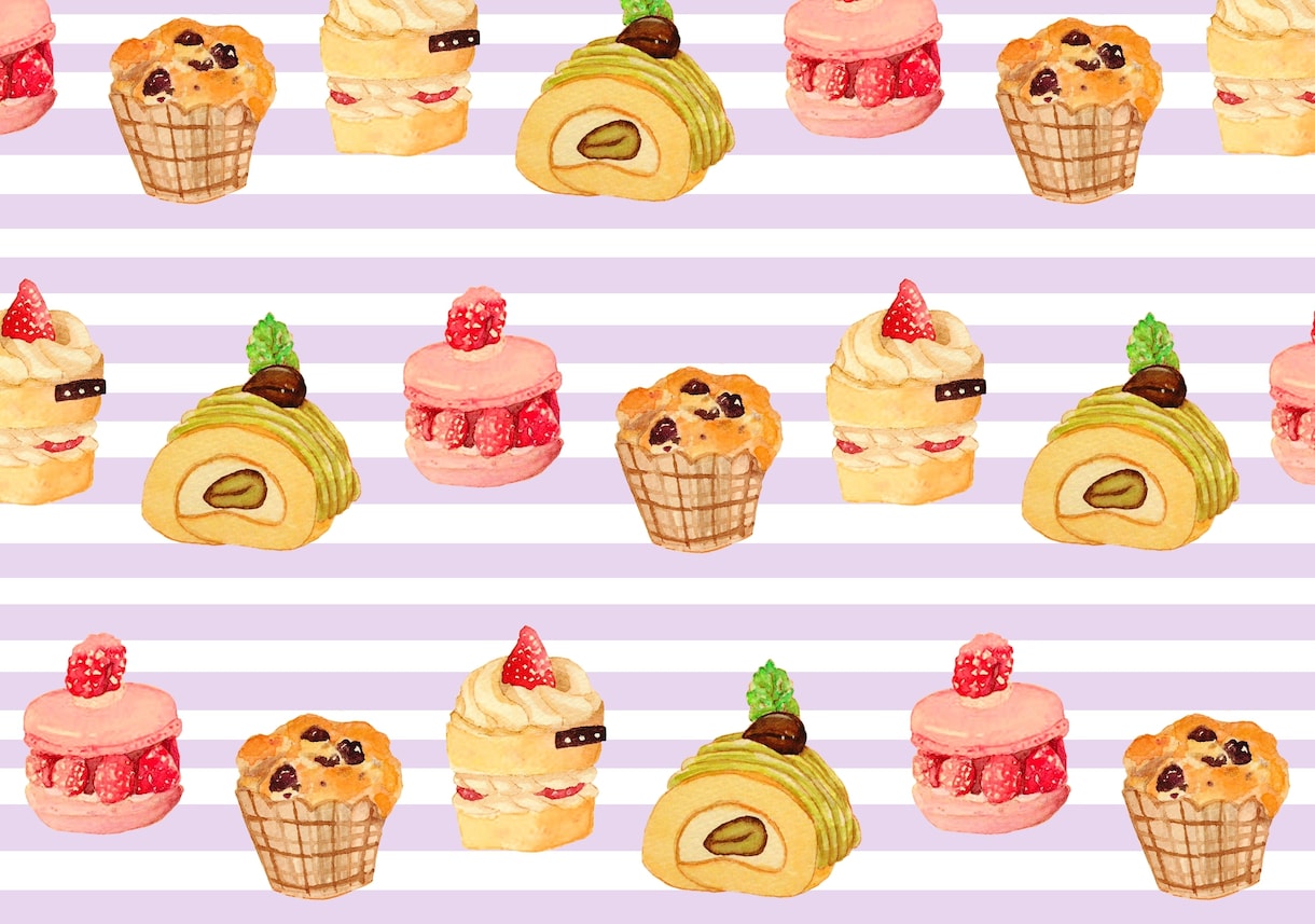 依頼を受けず描いたものを販売致します お菓子の絵おうりします(ﾟ×ﾟ*)♪ イメージ2