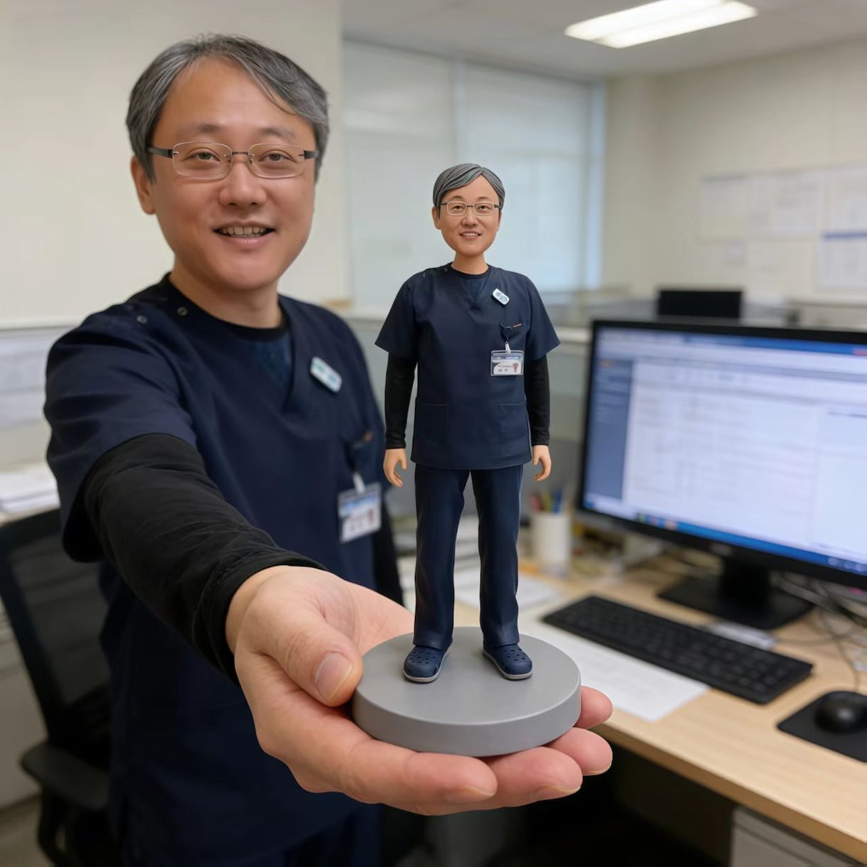 写真から作るオーダーメイドフィギュア 似顔人形ます 社長 昇進・就職・退職祝いに｜上司・同僚への感謝 イメージ2