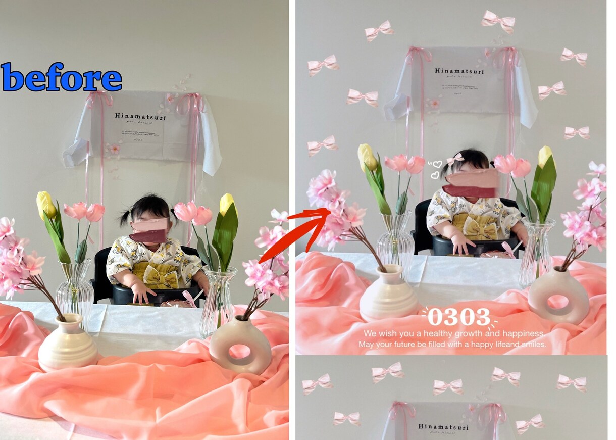 そのお写真を取っておきの1枚にします 満足度の高い画像編集で思い出を永遠に残そう(*ˊᵕˋ* ) イメージ2
