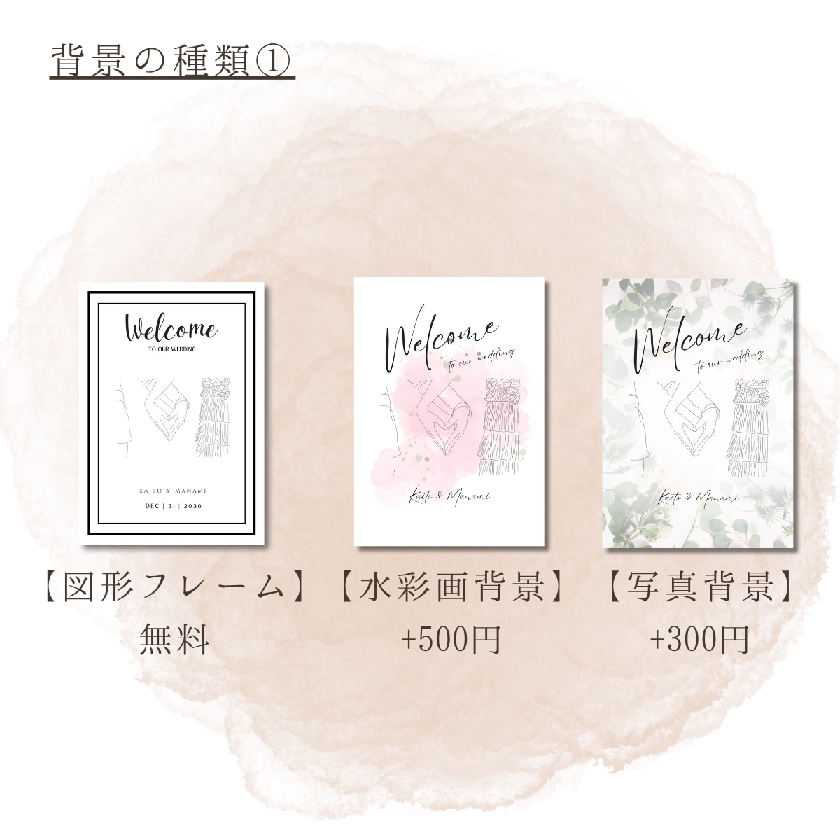 大切な日をお洒落な線画ウェルカムボードに制作します 線画イラスト作成｜シンプル×ナチュラルな世界観をデザイン イメージ7