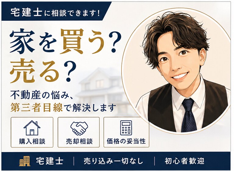 家を買う前売る前のご相談乗ります 営業されない第三者目線の相談窓口 イメージ1