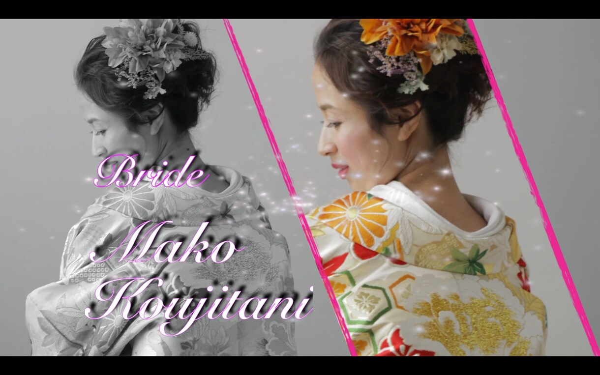 結婚式OP、プロフィール、ED ムービー作成します とにかく「格安」で「オシャレ」な Movieを作成します イメージ3