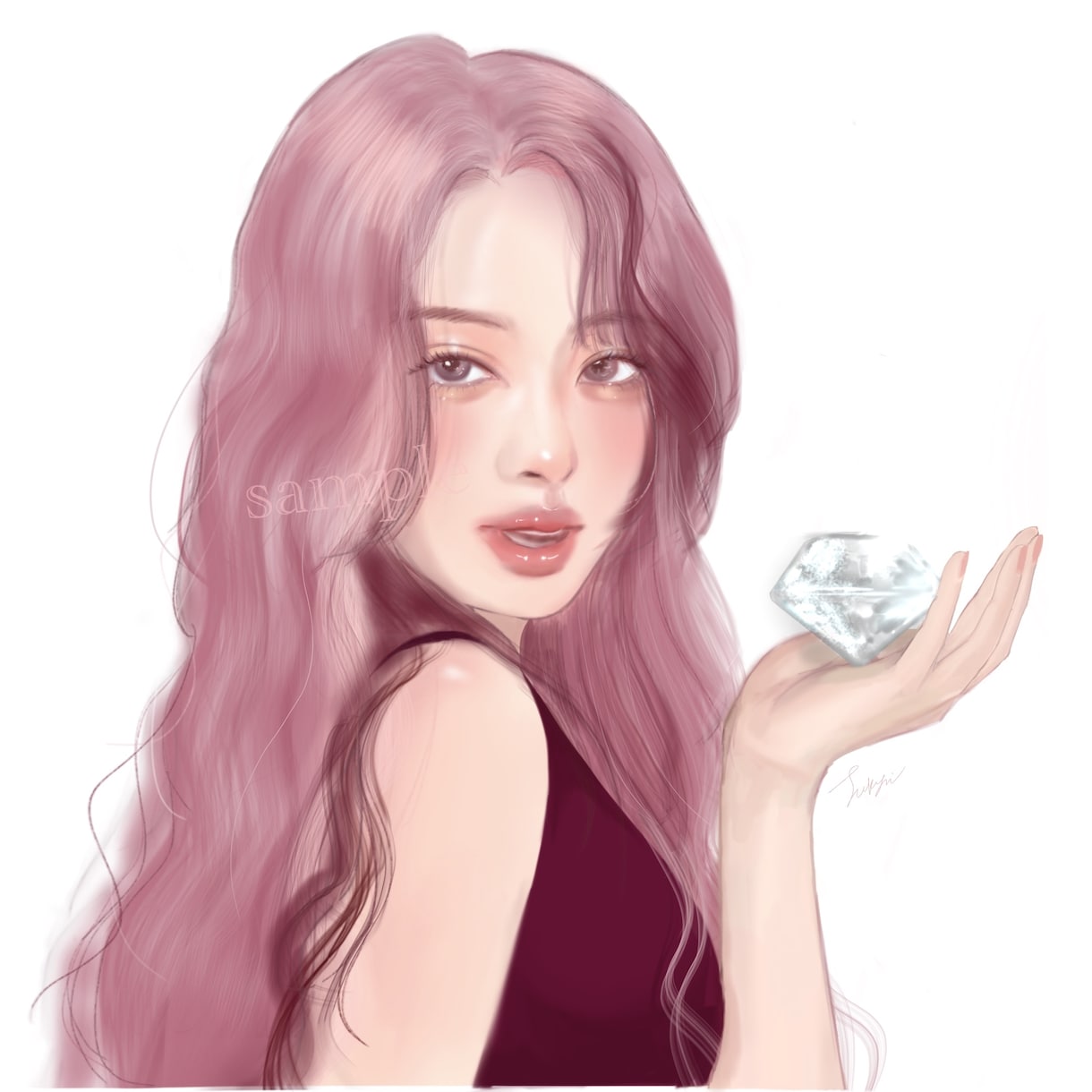 商用利用可◎かわいくておしゃれな女の子を描きます 修正無制限！アイコン、挿絵、mv等お気軽にご相談ください。 イメージ1