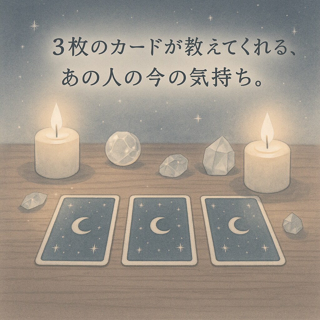 恋の今と未来、3枚のカードで導きます カードが“今のあなたに必要なこと”をそっと教えてくれます。 イメージ1