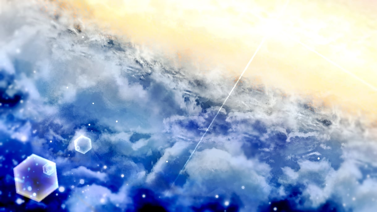 貴方にファンタジー系の空のイラストが届きます 奥行きのある色彩豊かな風景画、背景素材を必要としている人へ イメージ5