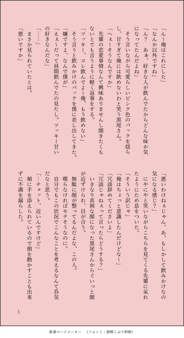 夢小説執筆します 夢小説・BL・GLなんでも対応します。 イメージ4