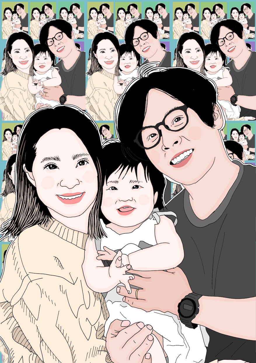 プレゼントに最適！写真を元に似顔絵を描きます ご家族、ご友人へのプレゼントにいかがでしょうか イメージ5