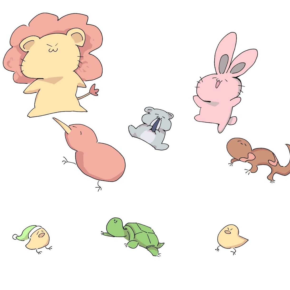 可愛い！生き物のSNSアイコン描きます 動物・爬虫類（カエル・トカゲ）など、かわいく描きます！ イメージ1