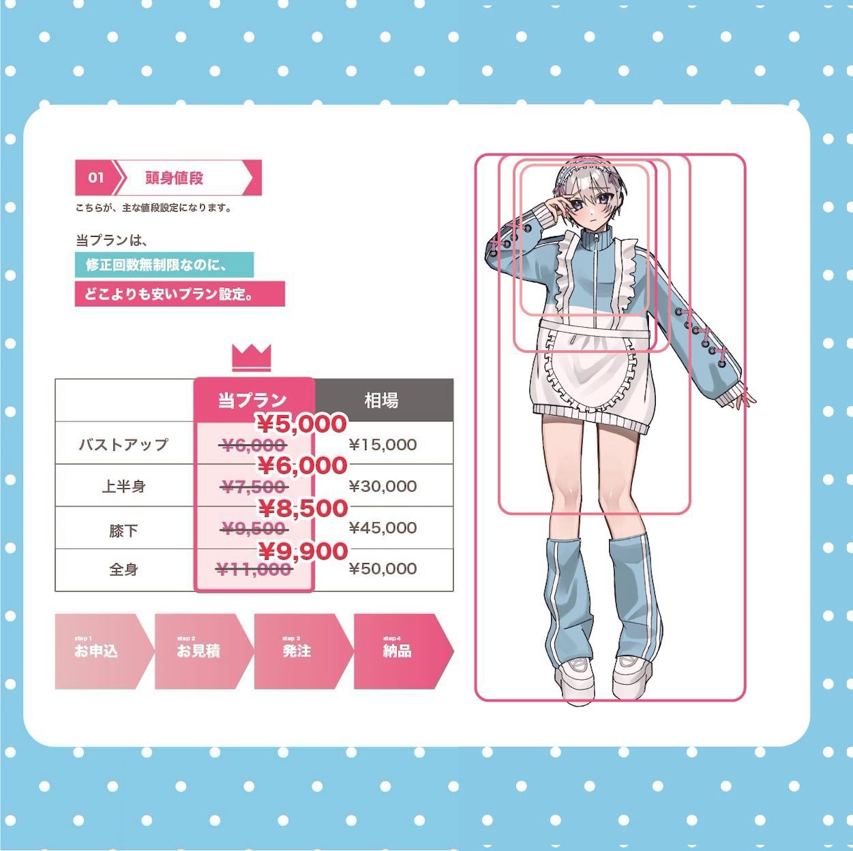 かっこいいかわいい中性的なイラスト作成します 【セール中】立ち絵、キャラデザ◎安い/丁寧/料金一律 イメージ2