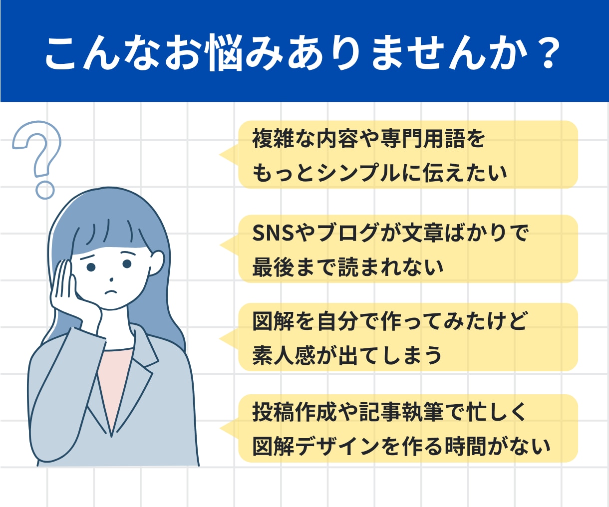 一目で伝わる！わかりやすい図解を作成します X・インスタ・ブログに最適！離脱を防ぐ図解制作 イメージ2