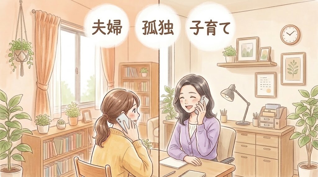 これでいいのかなという不安な気持ちに寄り添います 親という存在が大切ということを一緒に考えられたらと思います。 イメージ1
