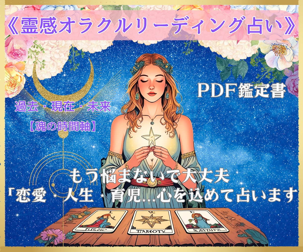 霊感オラクルリーディング占い＊心を込めて占います ご相談入力のみ！《オラクルリーディング鑑定書PDF》お渡し イメージ1