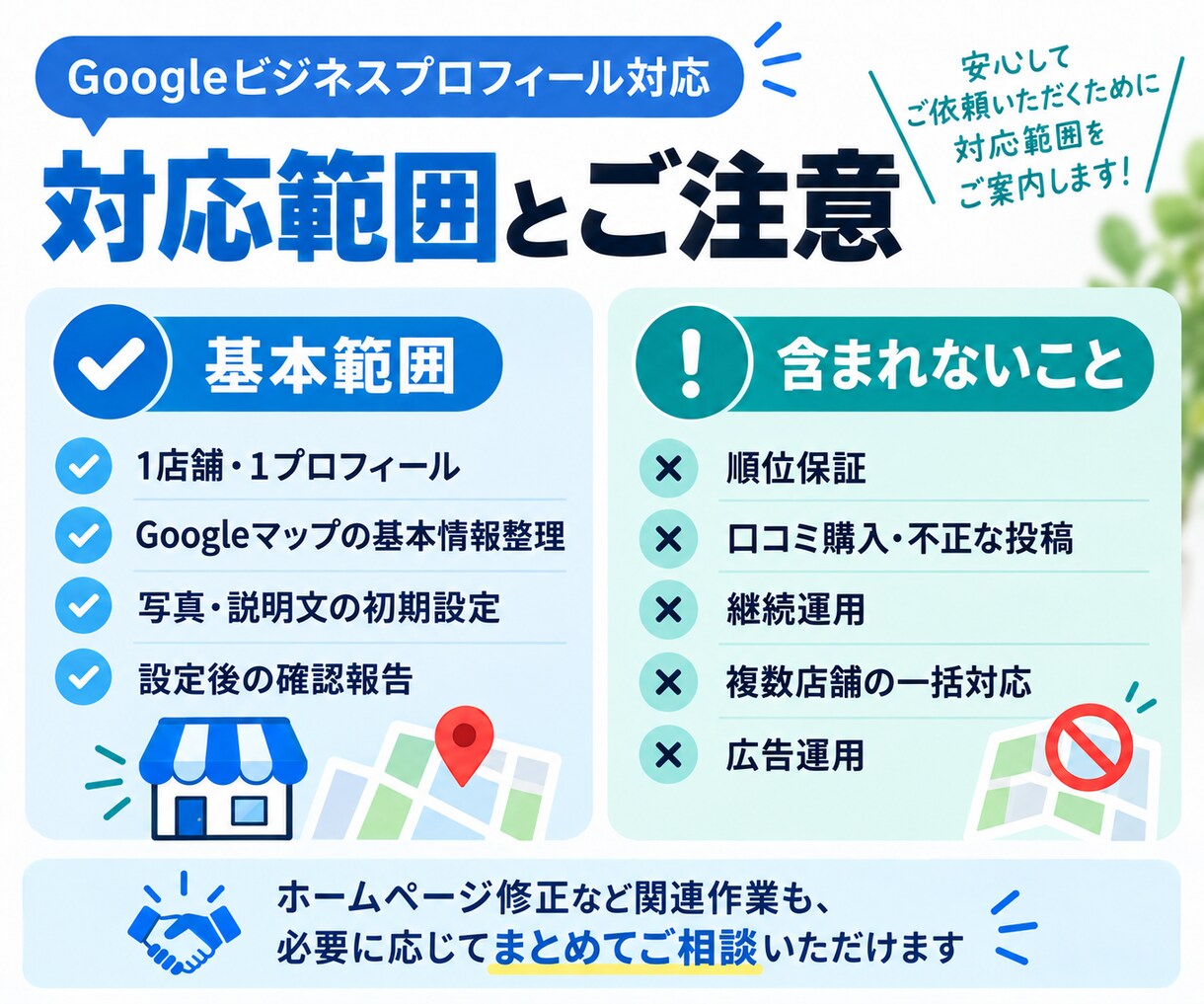 Googleマップ対策でお店情報を整えます 営業時間・写真・説明文など、まず必要なところを設定します イメージ7