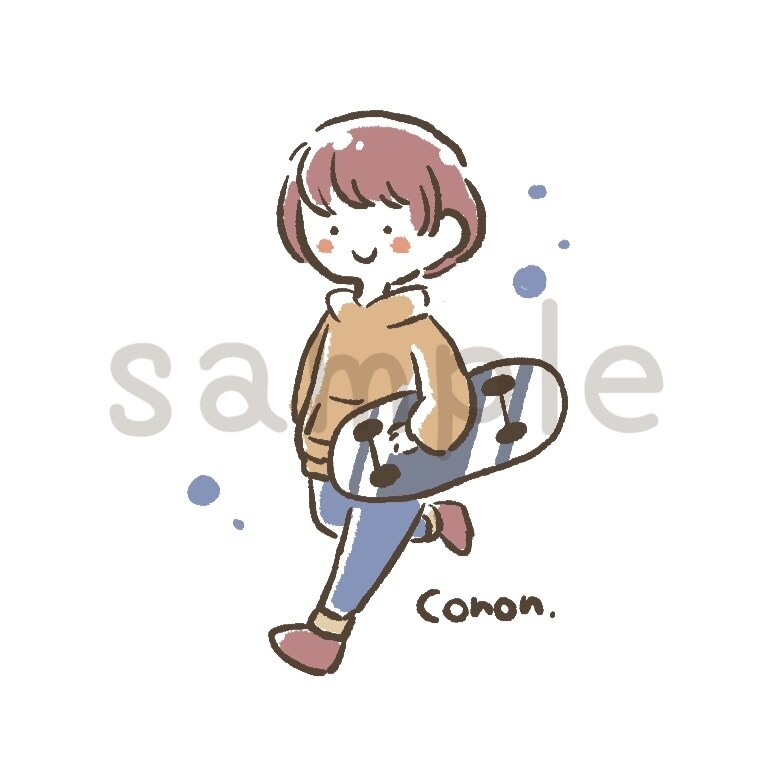シンプルでゆるかわなイラストカットを描きます 挿絵や広告に使えるゆるかわいいイラストをお探しの方へ♪ イメージ3