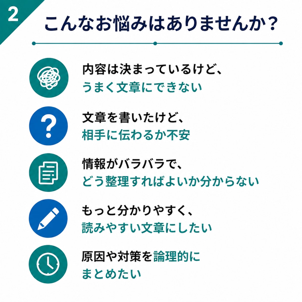仕事の文章・資料を分かりやすく整理しますます AI×実務経験で伝わる文章に仕上げます イメージ2