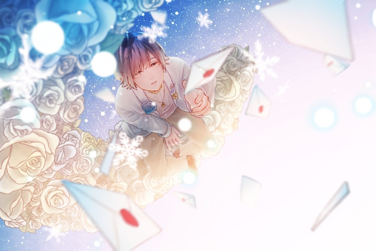 透明感のあるイラスト制作致します MV、グッズ、書籍 等様々な用途に！◎ イメージ9