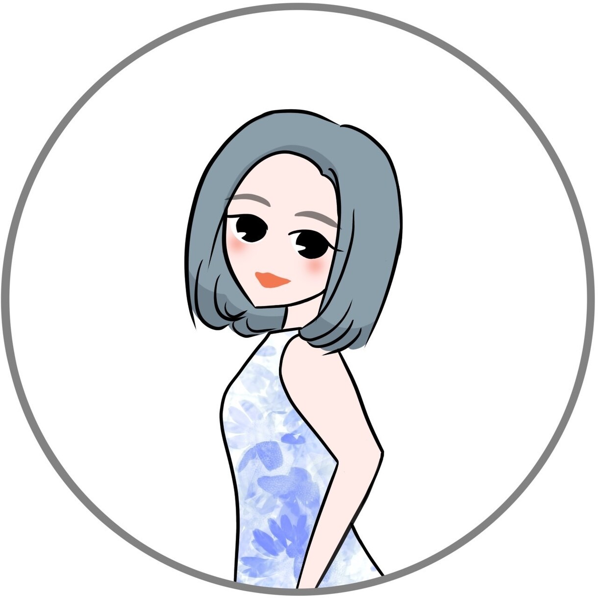 SNSアイコン向け似顔絵イラスト作成します お写真を元に、髪の色のご希望、お気に入りのお洋服も合わせます イメージ5