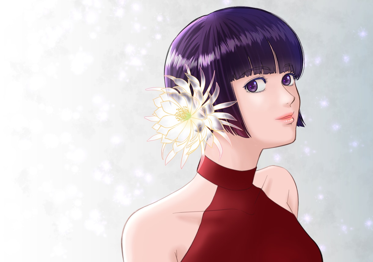 キャラ作成、アイコン、一枚絵など賜ります 女性、男性、花、鳥などを描くのが得意です！ イメージ2