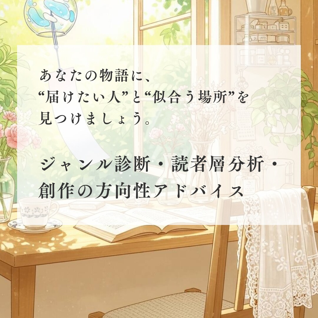 あなたに合うジャンル診断！方向性をアドバイスします 「どんなジャンルが自分に合っているかわからない」あなたへ イメージ1