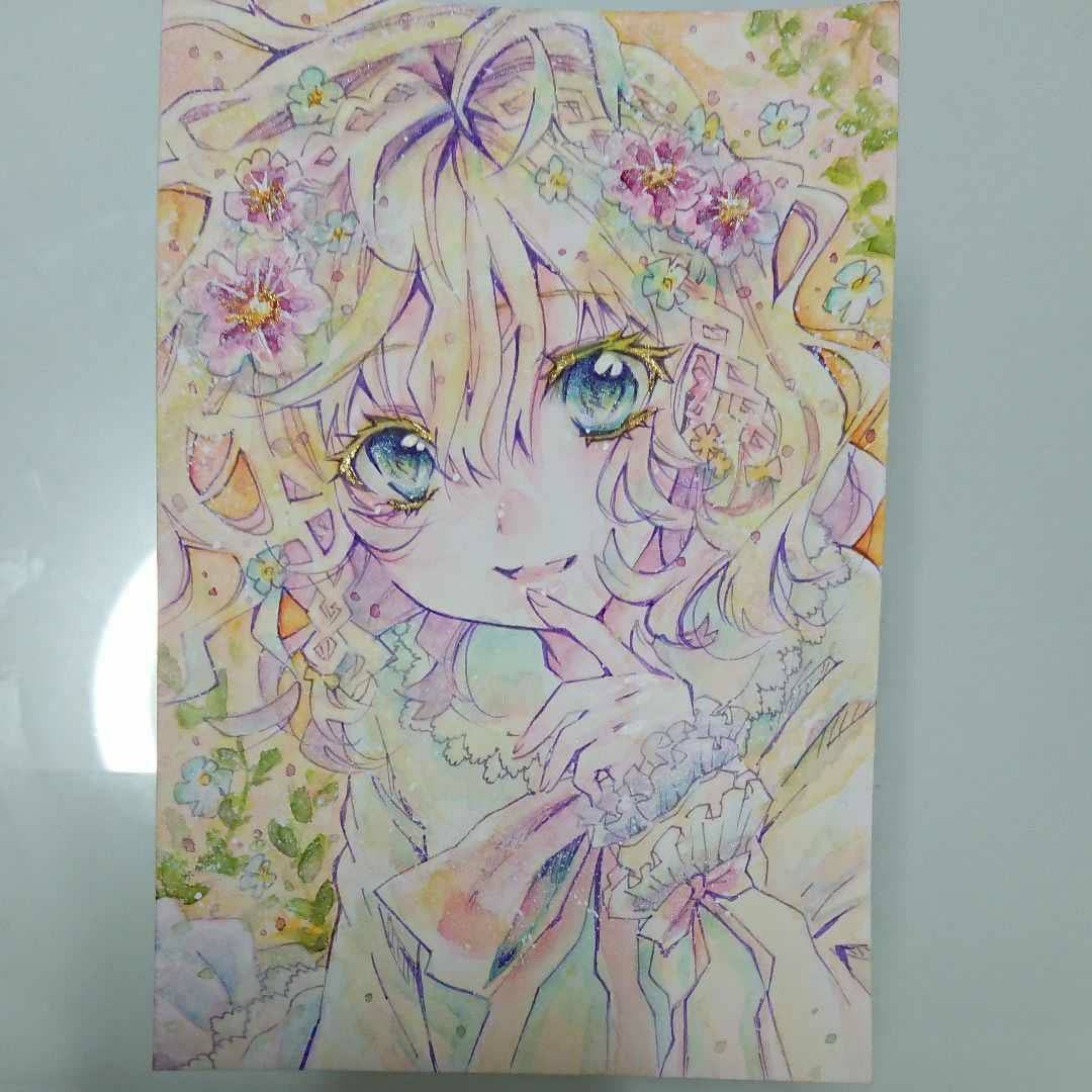 アナログで水彩画やカラーインクで絵を描きます メルカリで50件以上の販売実績柔らかな絵柄多彩な構図 イメージ8