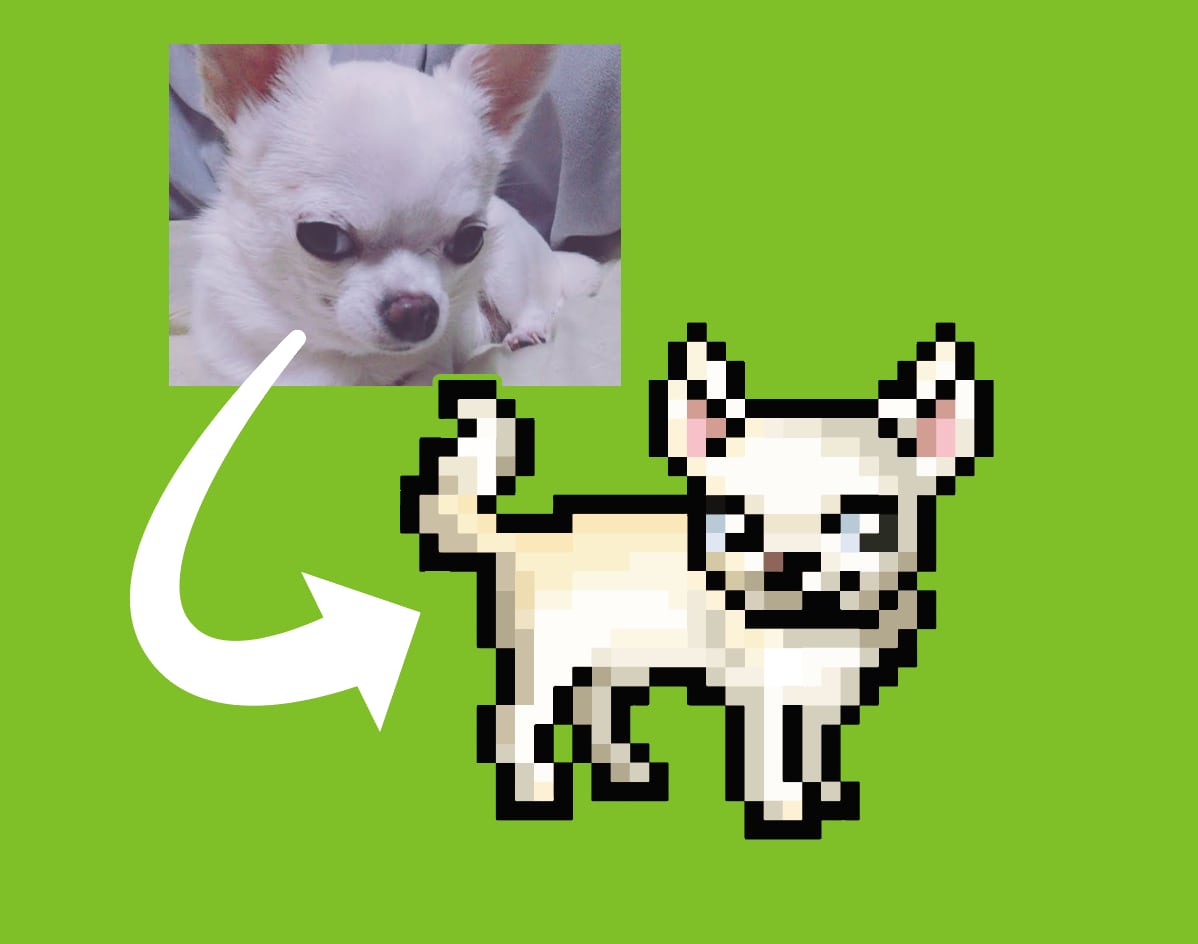 愛犬・ペットをSFC風の可愛いドット絵にします 最短即日納品！アイコンやグッズなどにも使いやすい！ イメージ7