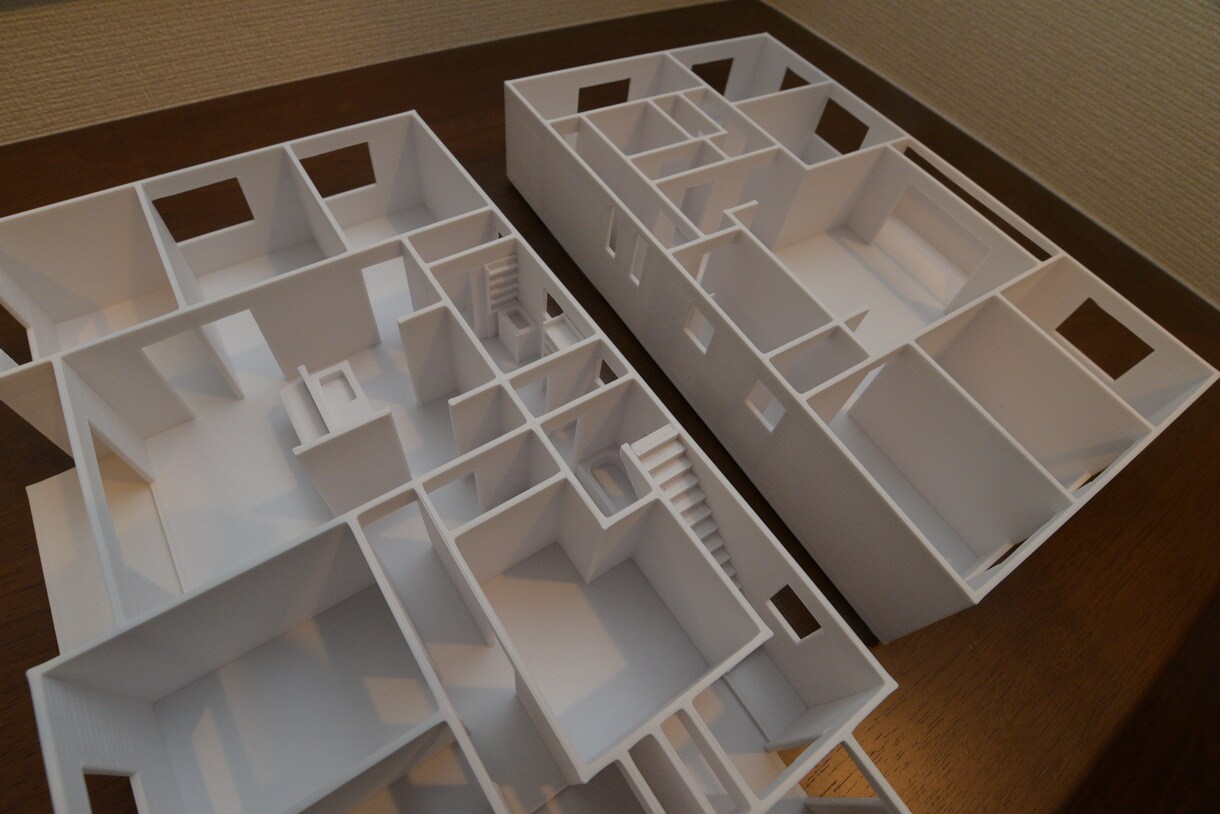 図面から住宅模型を3Dプリントします 建築前に、間取り、動線など、確認しておきたい方、ぜひ！ イメージ1