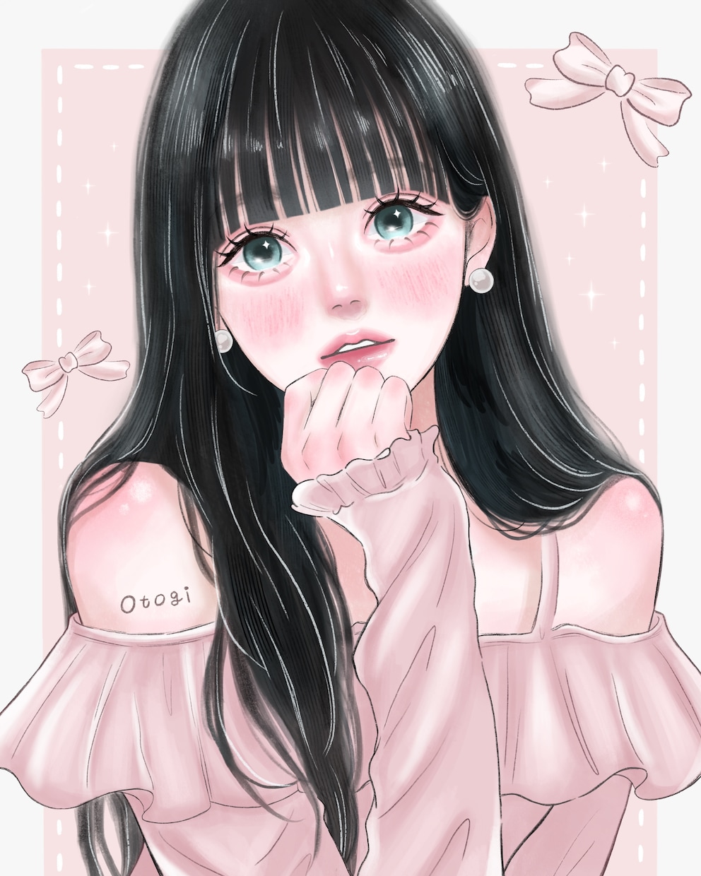 アナログ風×厚塗りの愛らしい女の子イラスト描きます SNSアイコンやオリジナルの一枚絵、プレゼントにおすすめ୨୧ イメージ4