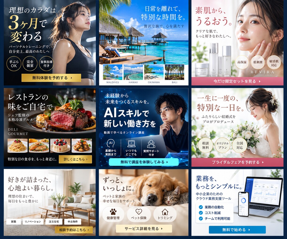 WEB画像・バナーを高品質にデザイン制作します 目を引く高品質デザインを制作します イメージ4