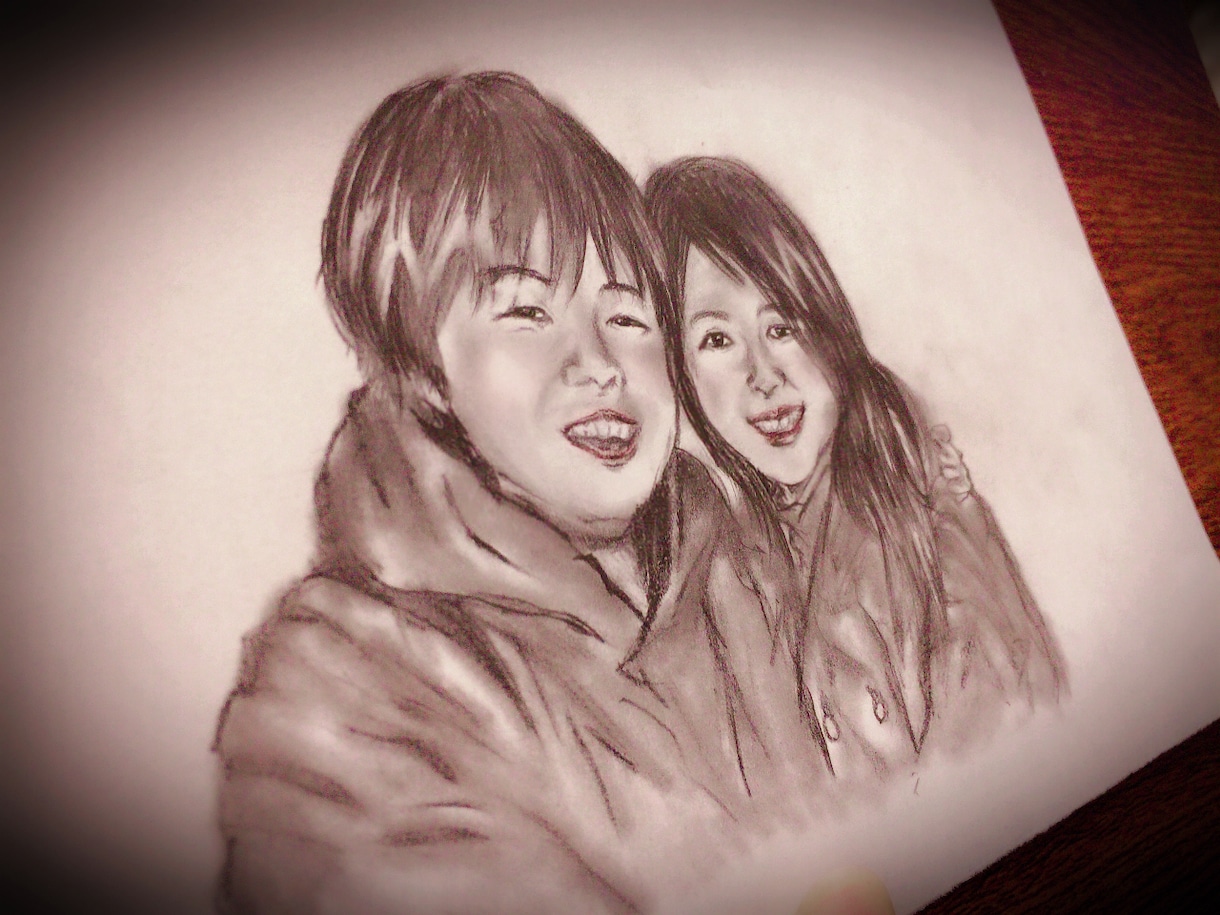 ぬくもり宿る鉛筆画似顔絵。心を込めて描きます 大切な人との大切な時間を一枚の絵に残してみませんか？ イメージ9