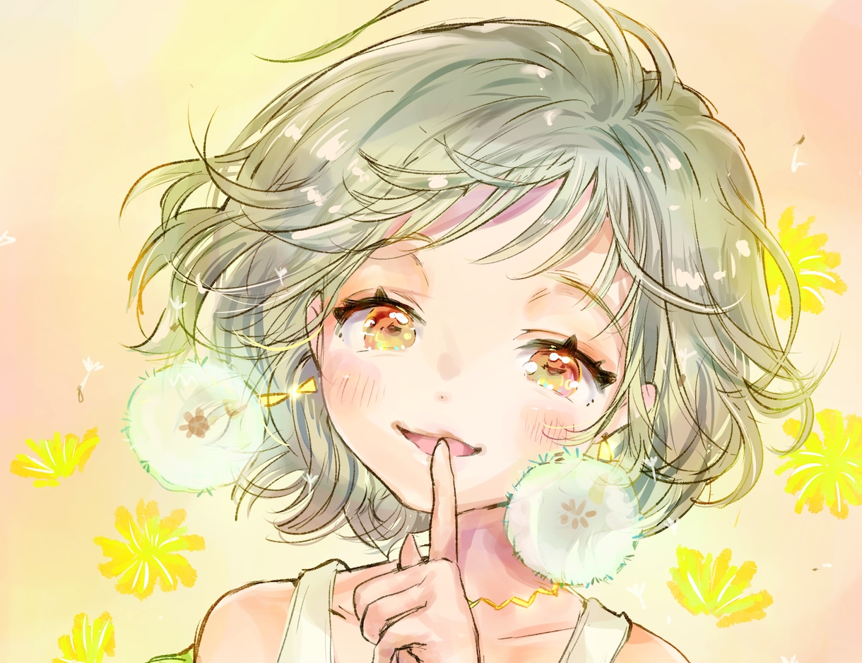 アイコン、ヘッダー、イラスト、キャラデザ描きます ふんわりとした女の子のイラストが得意です。 イメージ2