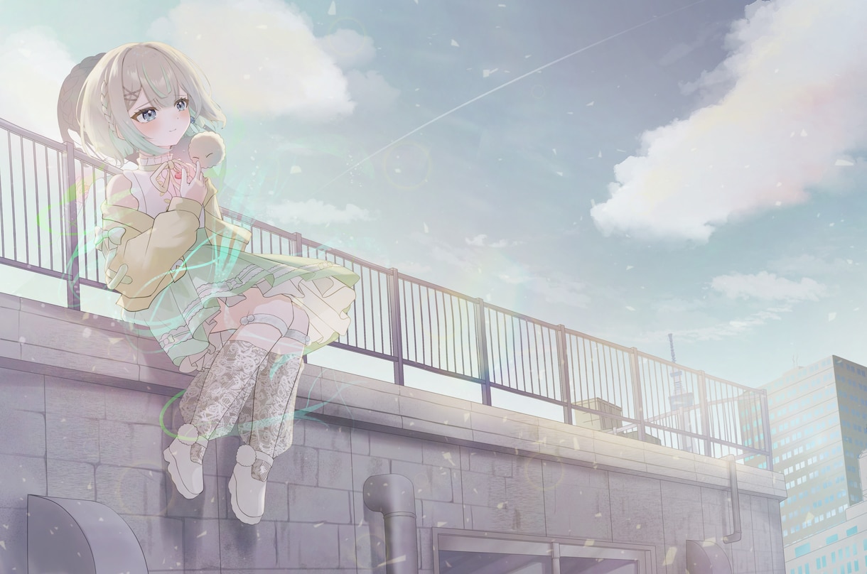 かわいい、透明感。そんなイラストを制作します 商用〇。一枚絵、立ち絵、アイコンなどにいかがでしょうか。 イメージ8