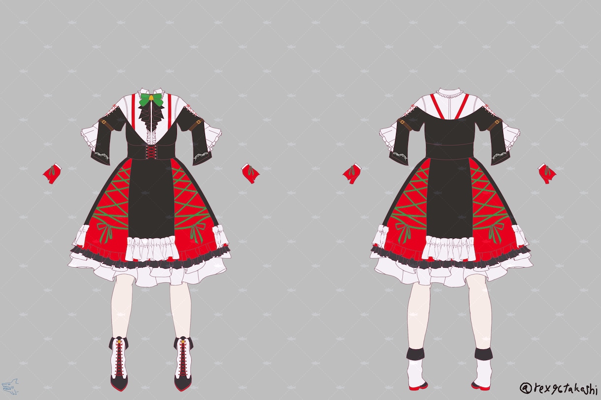 Vtuber向けの衣装デザインをします Vtuber・TRPGプレイヤーの方向け イメージ2