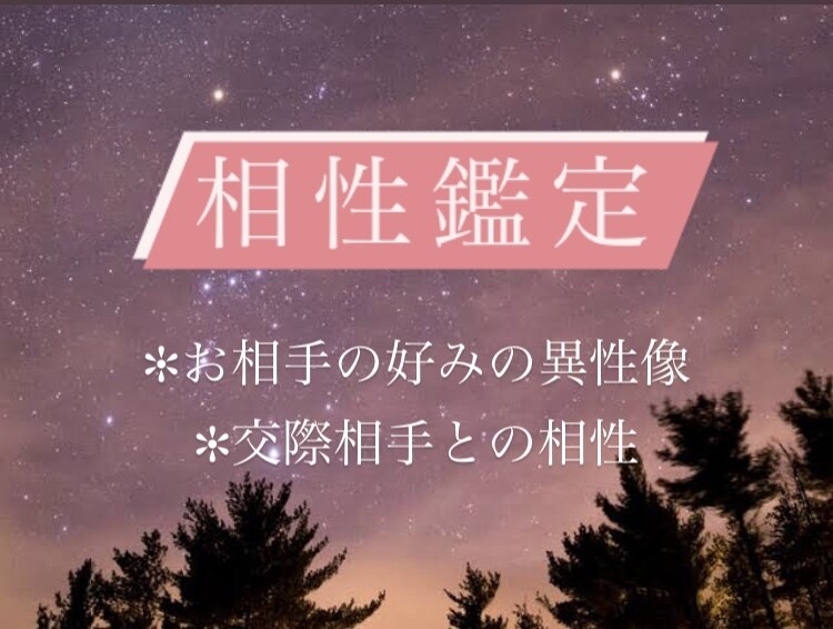西洋占星術✧*｡詳細に相性鑑定いたします 意中の相手の好みの異性は？二人の相性、障害は？ イメージ1