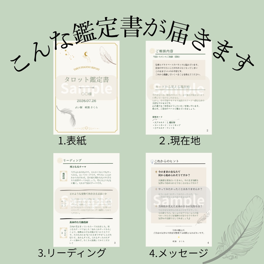 恋愛｜24時間以内にタロット鑑定書をお届けします 追いかけるだけの恋愛ではなくお互いに信頼し合い愛される未来へ イメージ4
