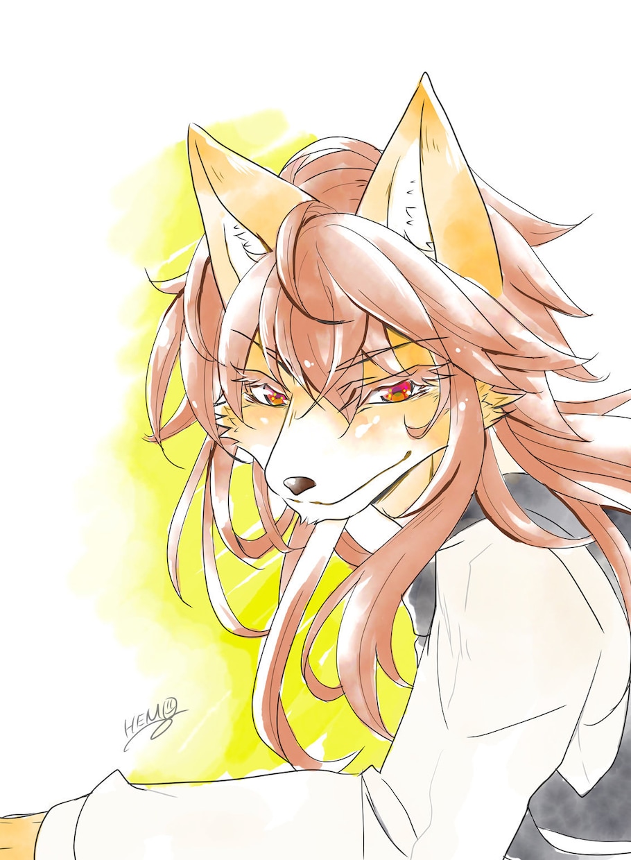 目を引くイラスト描きます キラキラな男女・獣人・ケモノが得意です！ イメージ7