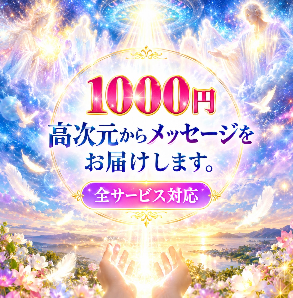 1000円お試し・高次元メッセージ鑑定します 全メニュー対応・高次元からあなたの魂の現在地を視ます イメージ1