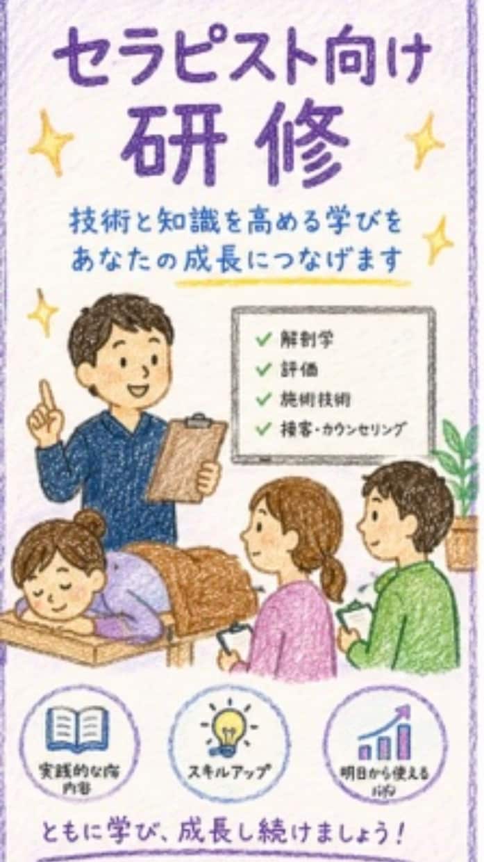 お客様に選ばれるセラピスト育成承ります この業界で生き残る為の術を全てお伝えします。 イメージ1