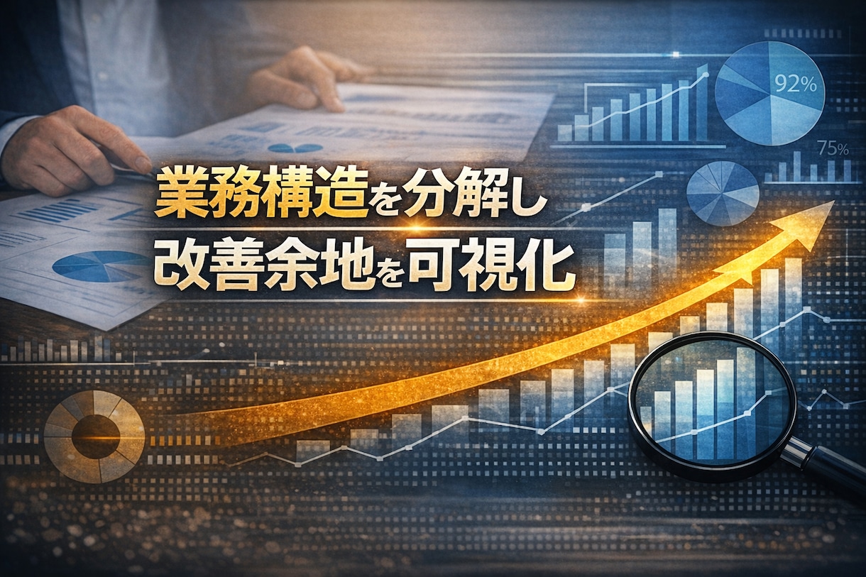 利益が残る業務設計に再構築しますます AI活用も含め業務と売上構造を再設計 イメージ1