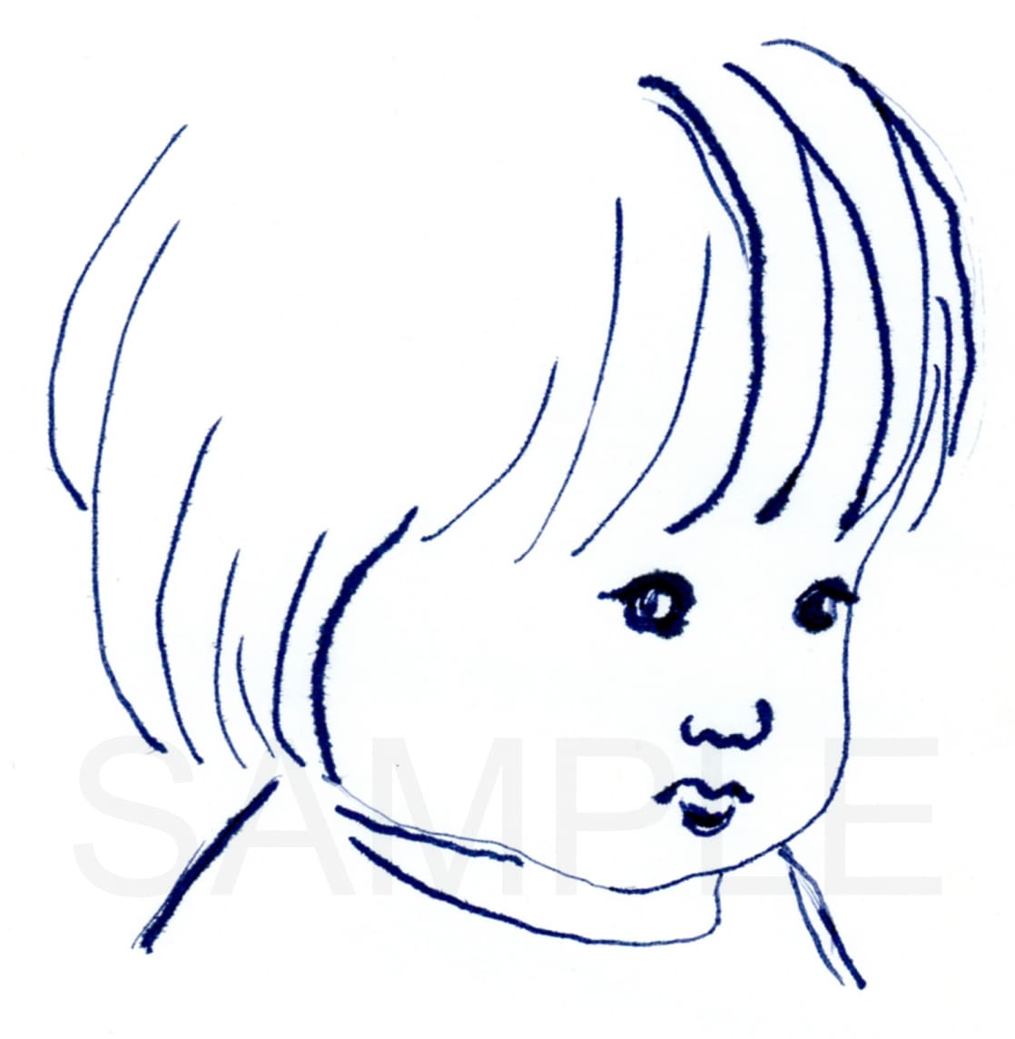 赤ちゃん、お子様の似顔絵を描きます 出産お祝い、プレゼントや誕生日の記念にいかがですか? イメージ7
