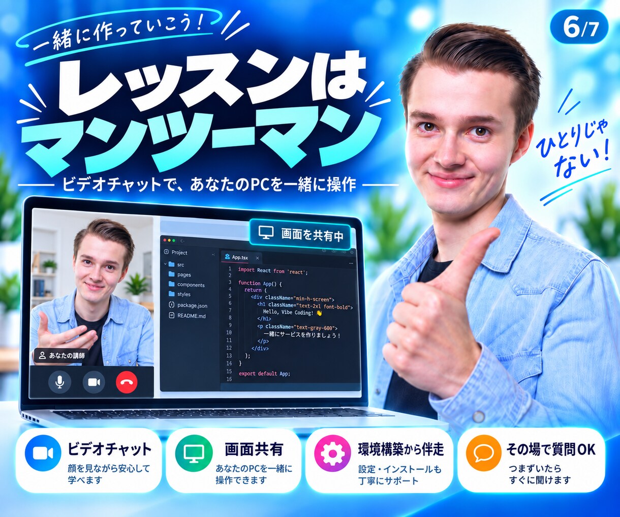 初心者向け！バイブコーディングのイロハ教えます Codexと一緒に、60分で初めてのアプリ開発を体験。 イメージ6