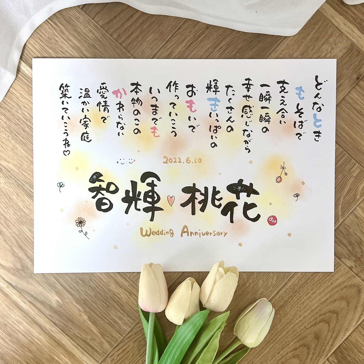 名前で伝える“ありがとう”涙が出たとの声あります 贈った方も贈られた方も笑顔になる特別な1枚お届けします イメージ8