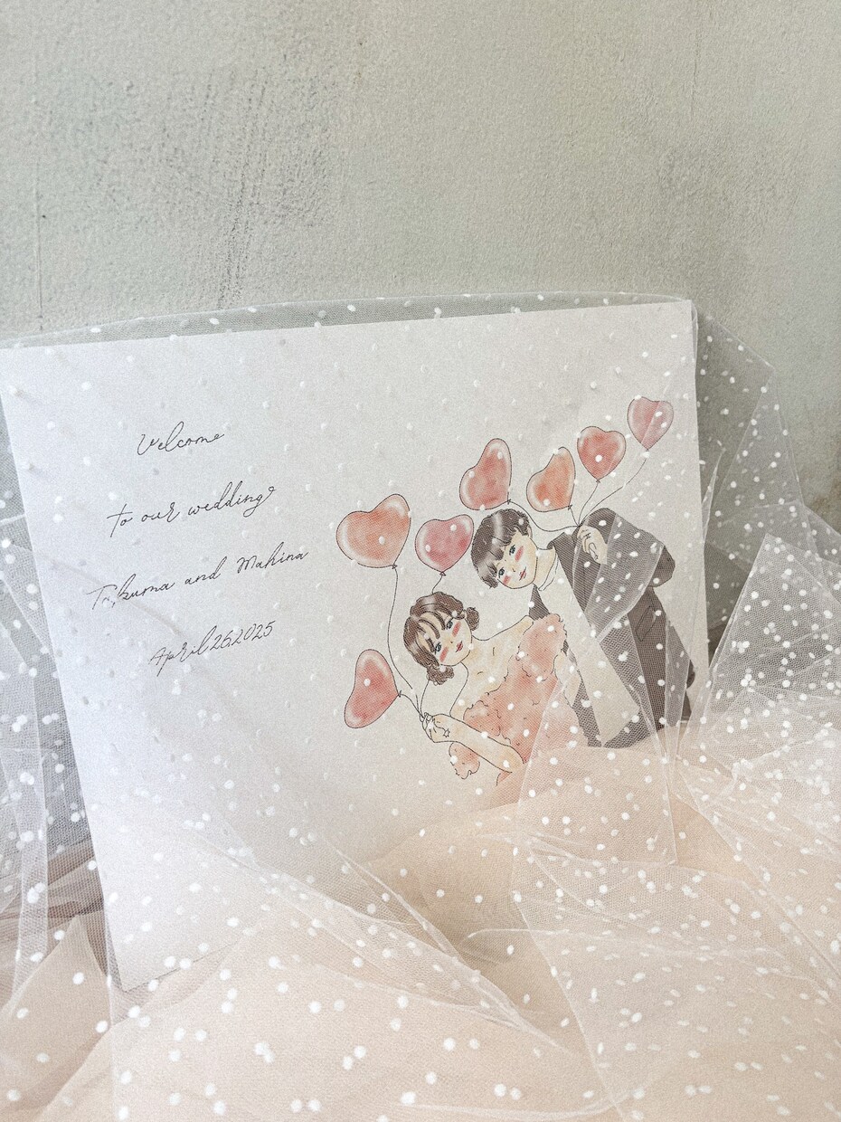 ウェディングイラストお描きします ~結婚式を彩る~ウェルカムボード/サンキュータグ／席札 イメージ3