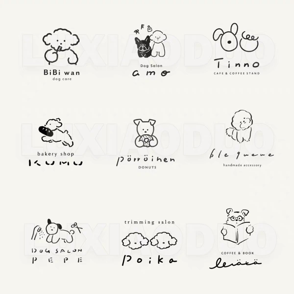 手描きイラストで可愛いロゴを制作します お店やブランドの世界観を、ほっこり手描きイラストで形にします イメージ1